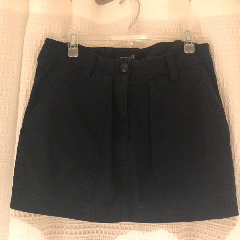 Isabel Marant Navy canvas skirt